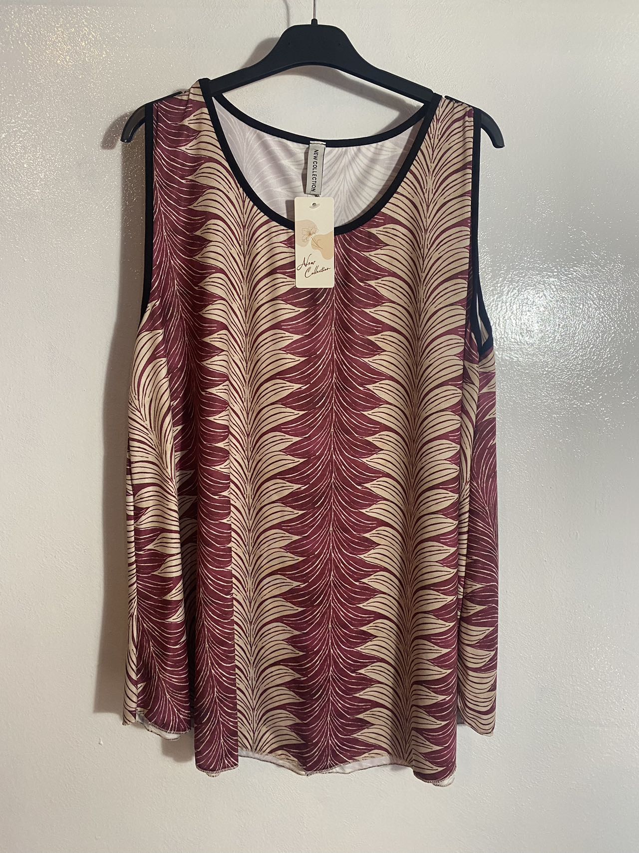 Gemustertes Tanktop Größe 2XL