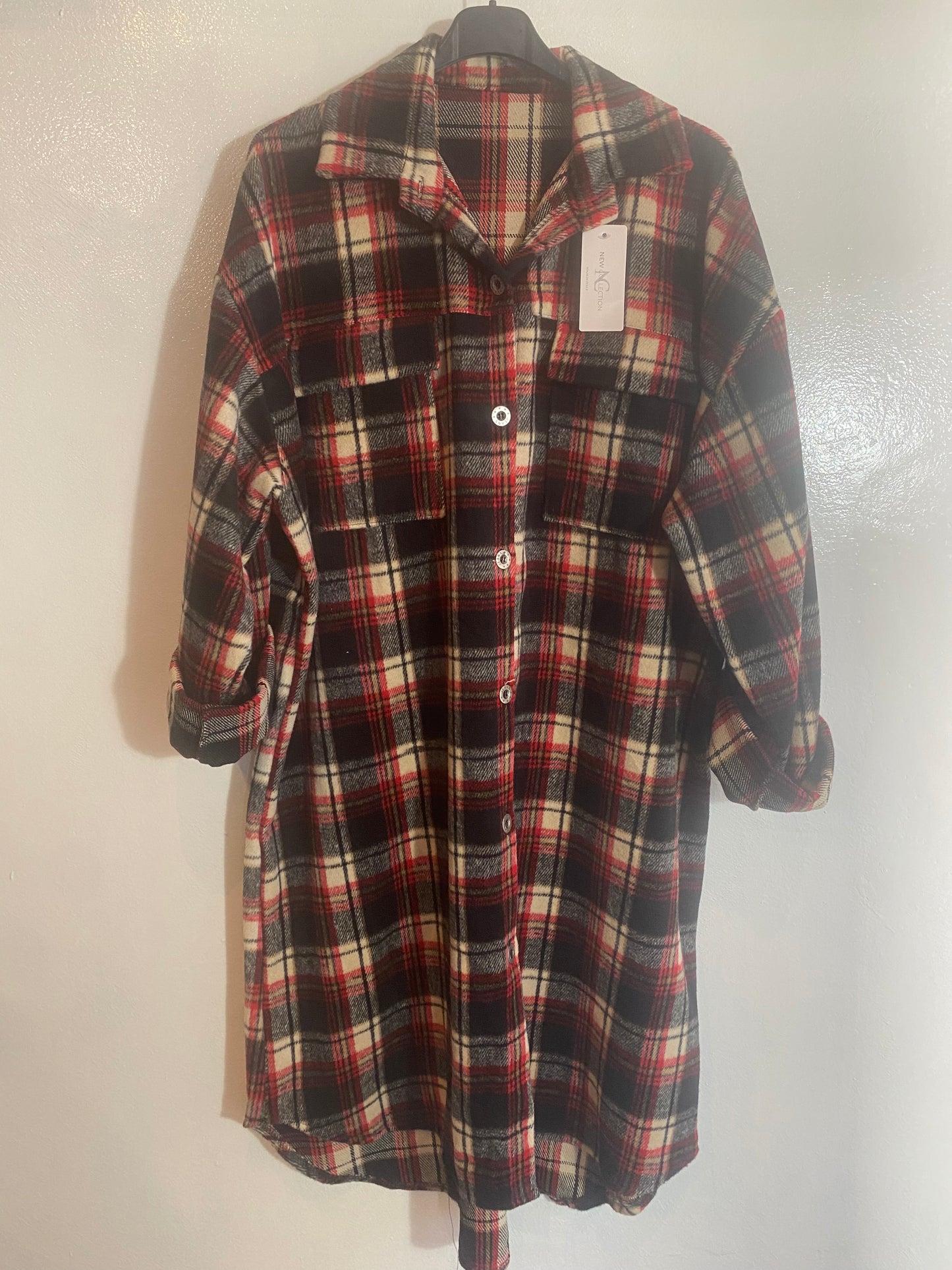 Manteau à carreaux taille 2XL