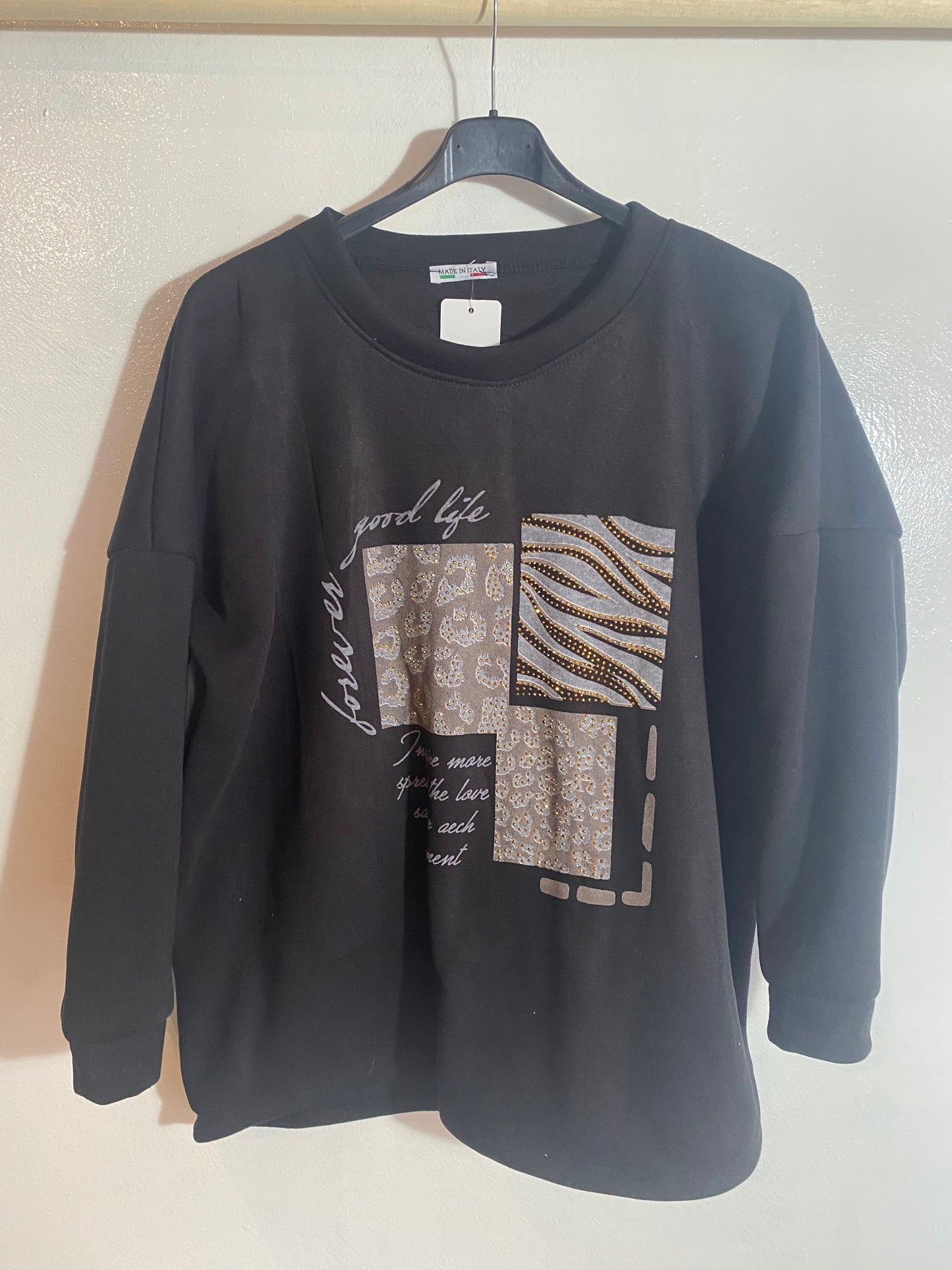 Maglia di felpa con stampa