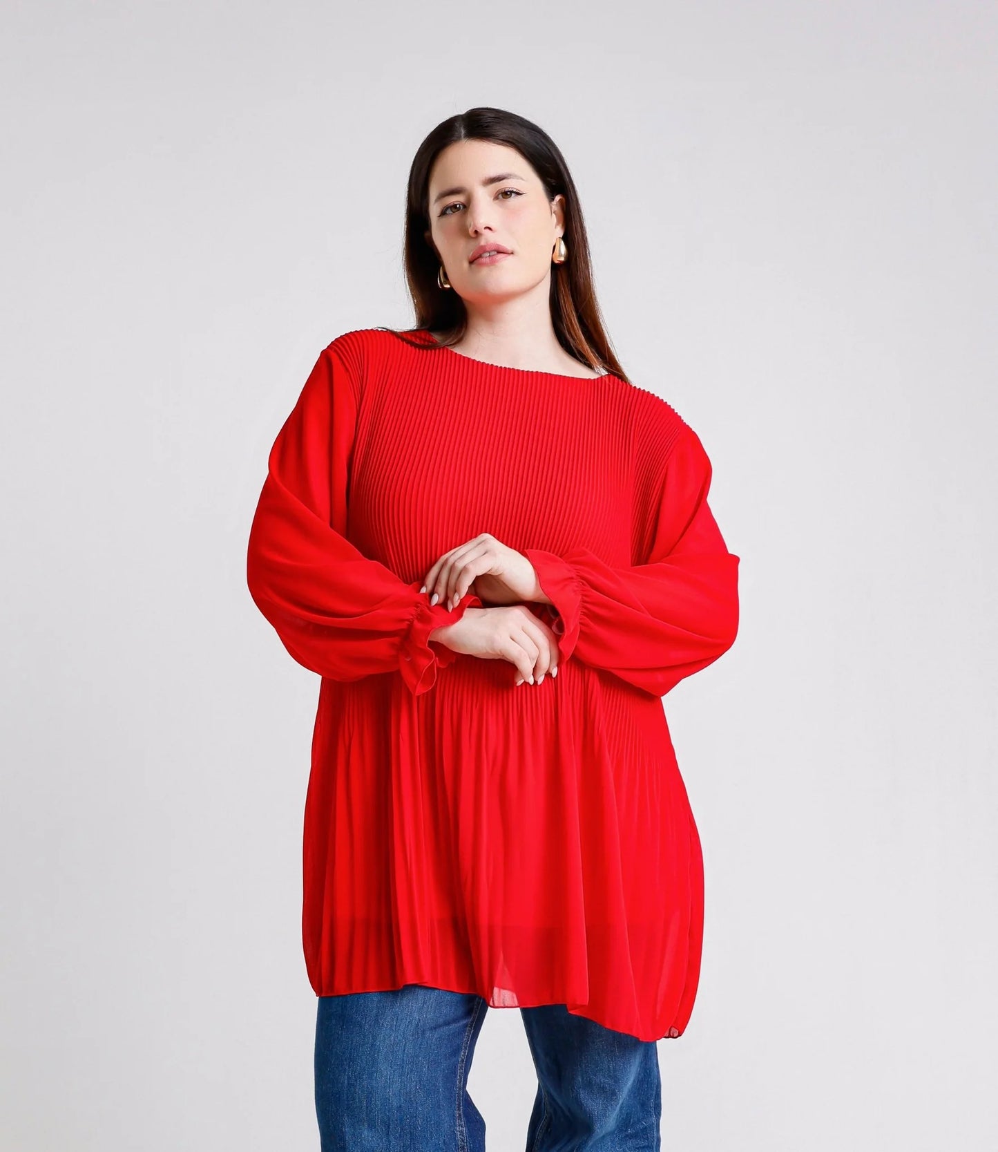 Maglia plissettata Tg.4XL