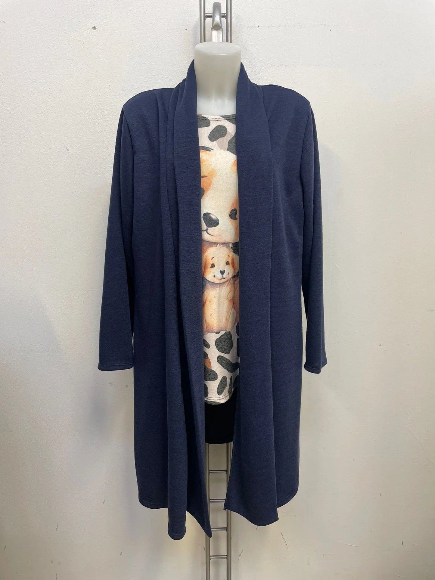 Cardigan lungo di acrilico Tg.3XL