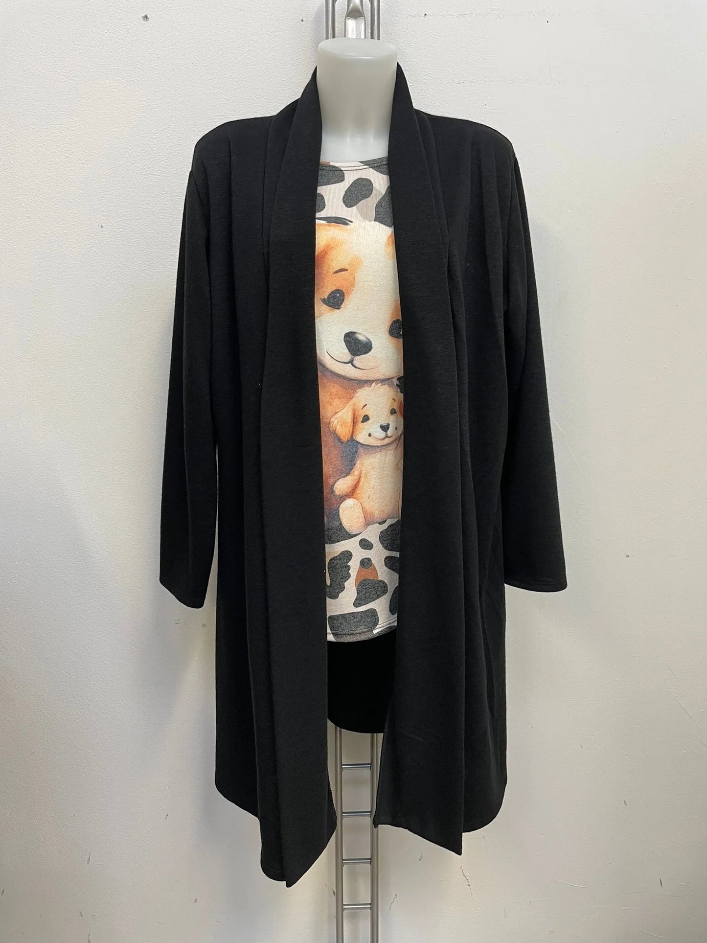 Cardigan lungo di acrilico Tg.3XL