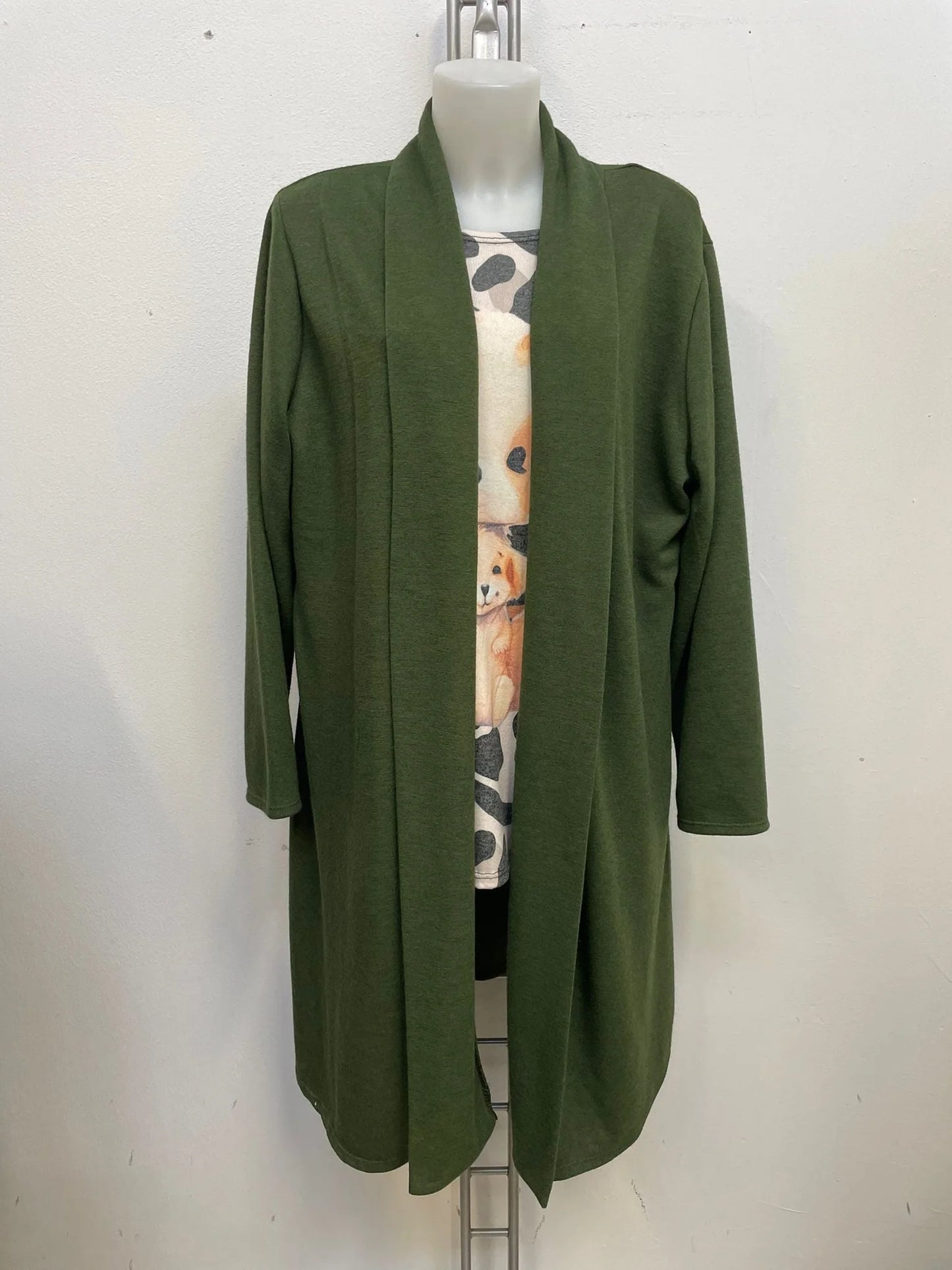Cardigan lungo di acrilico Tg.3XL