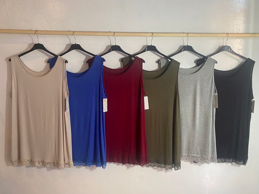 Canotta di pizzo Taglia: 1/2XL