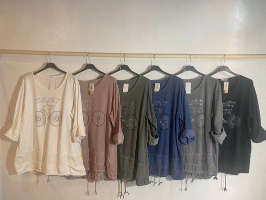T-shirt met print Maat 2XL