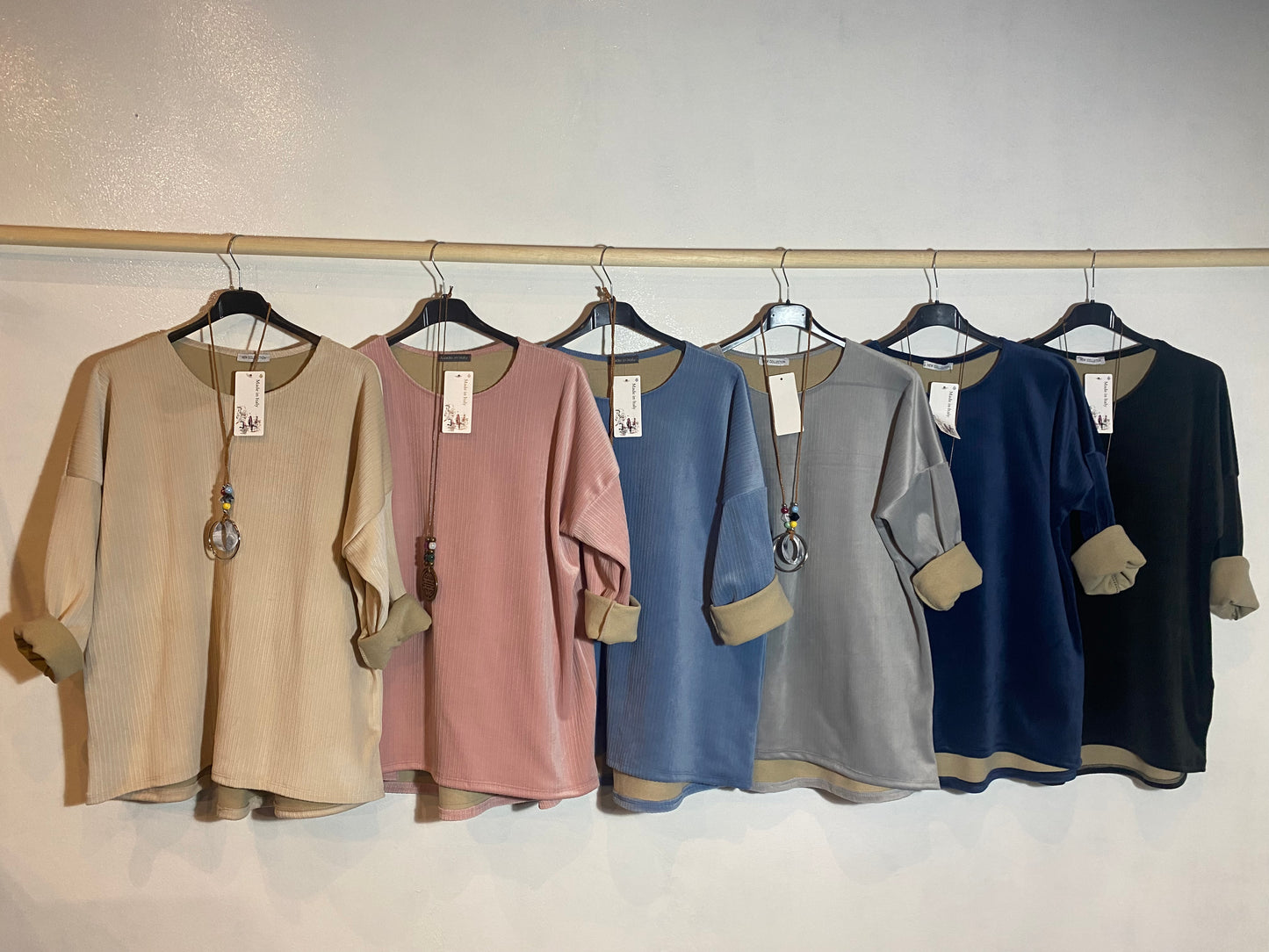 Pullover aus Chenille-Stoff Größe 2XL