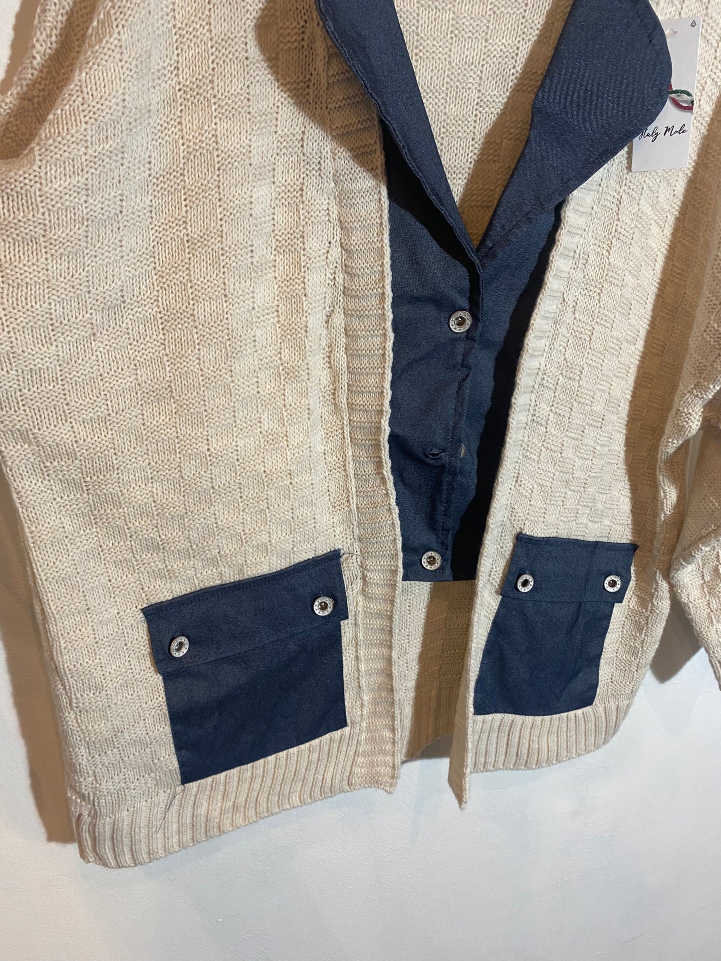 Maglia con il collo alla coreana Tg.2XL