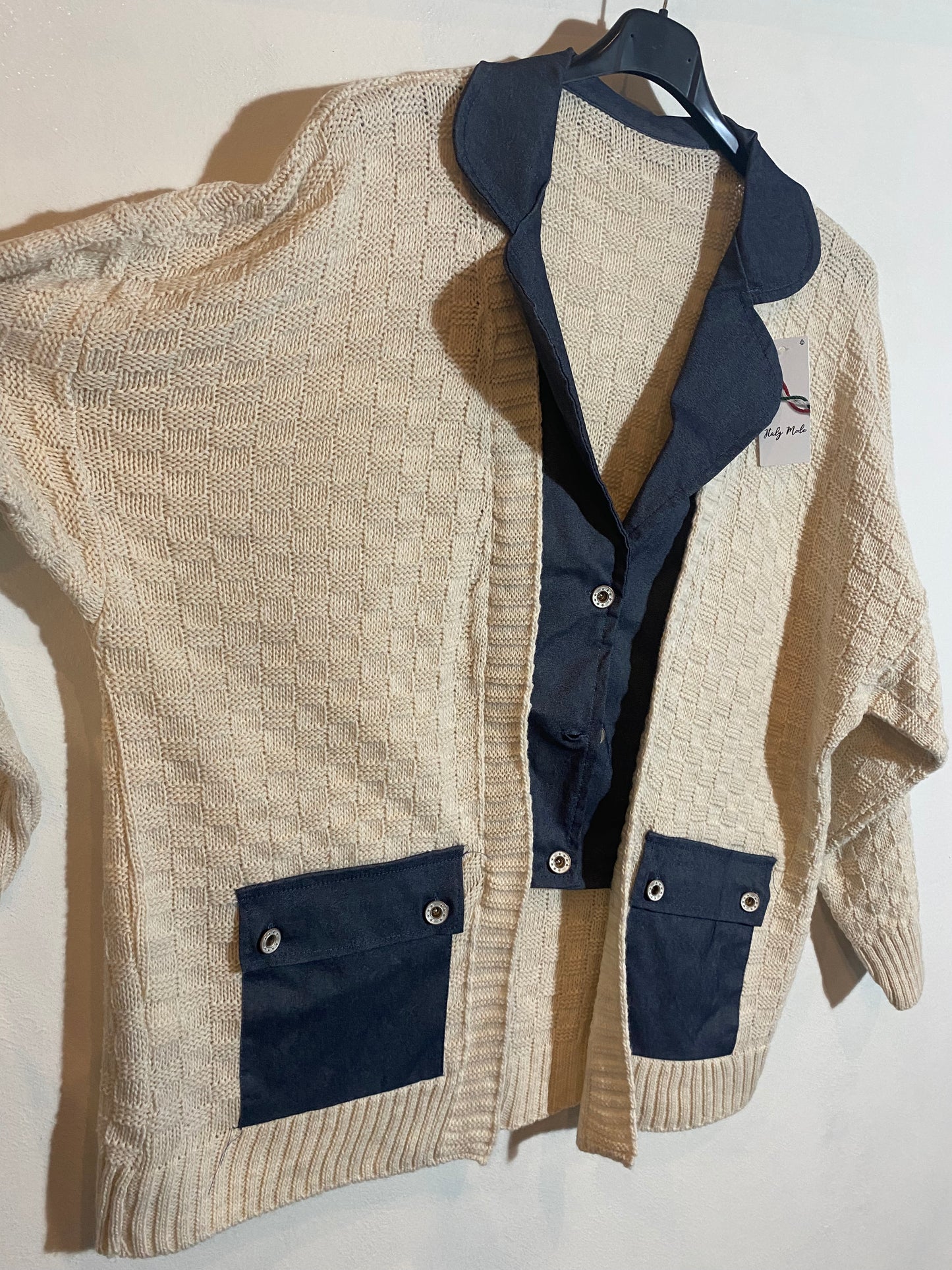 Maglia con il collo alla coreana Tg.2XL