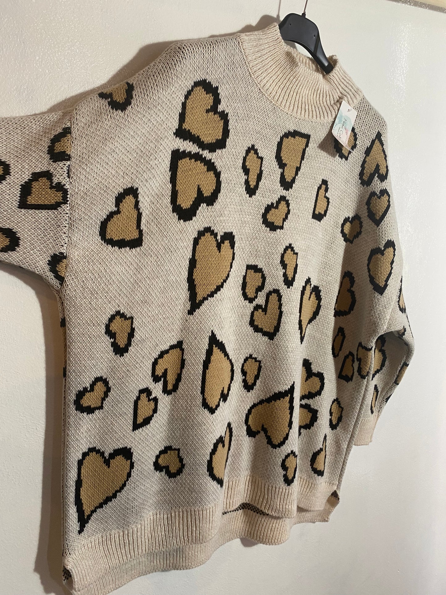 Maglia stampa cuore Tg.3XL