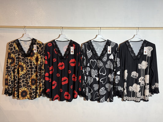Camicia con pizzo Tg.3XL