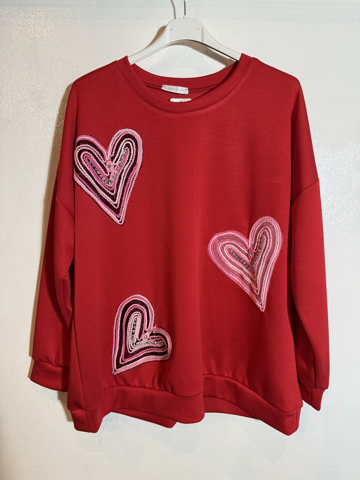 T-Shirt mit Herzen, Größe 2XL