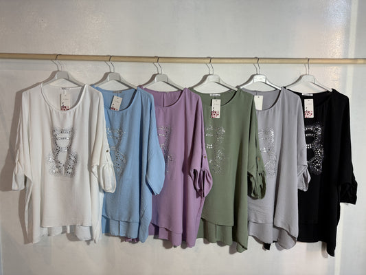 Bedrucktes T-Shirt Größe 3XL