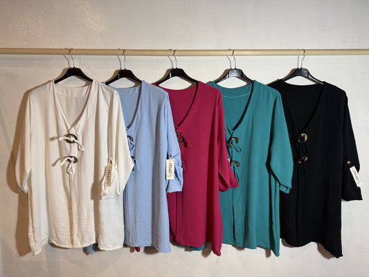 Pullover mit Knöpfen, Größe 2XL