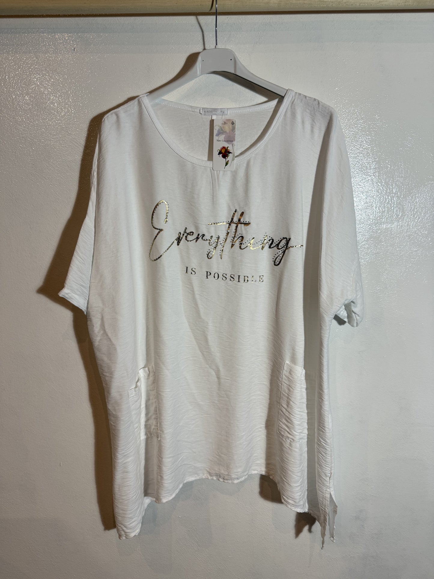 T-Shirt mit Schriftzug Größe 3XL