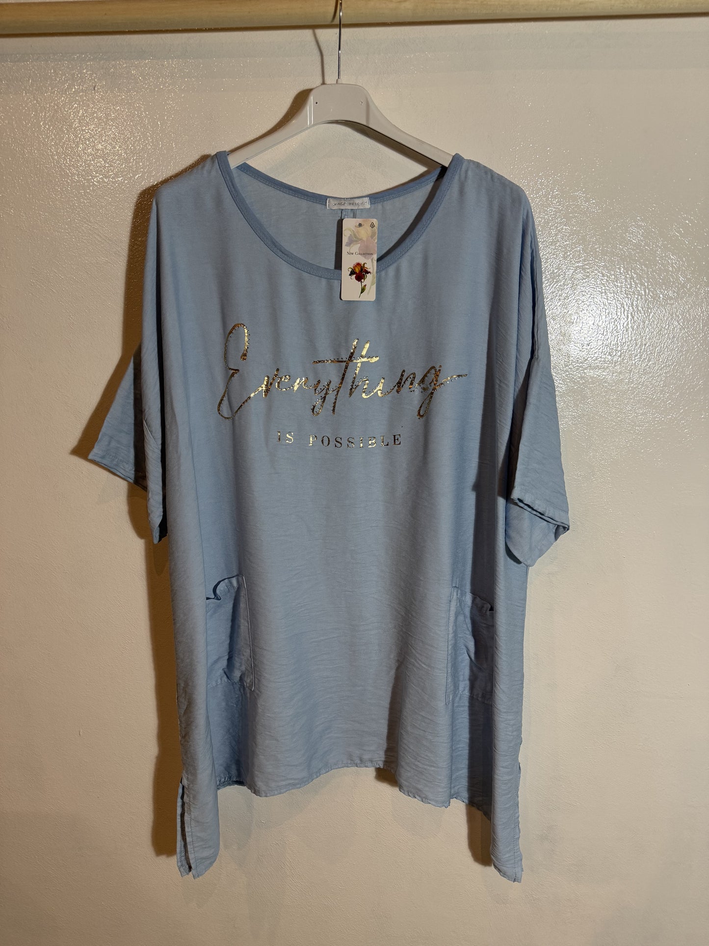 T-Shirt mit Schriftzug Größe 3XL