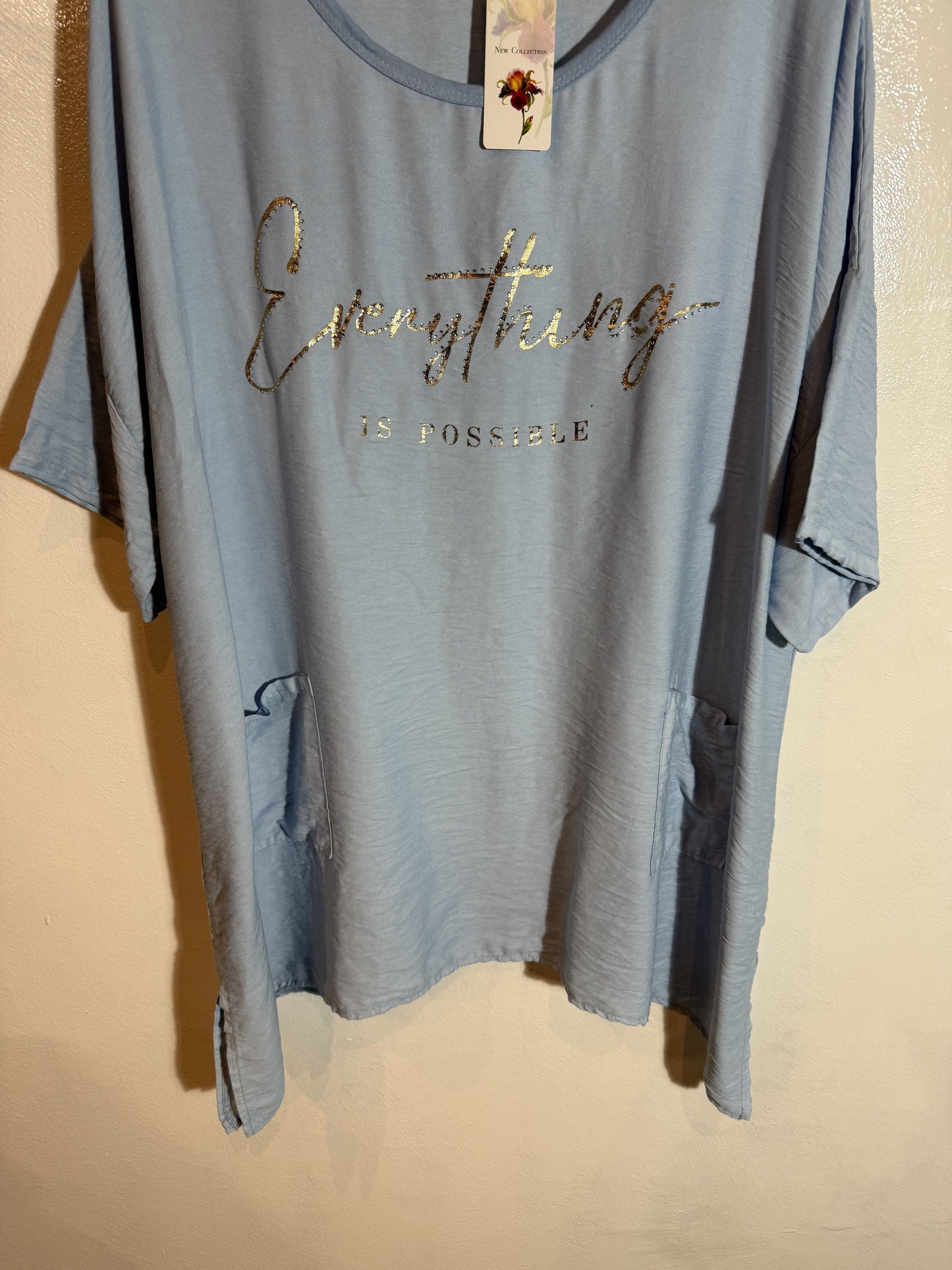 T-Shirt mit Schriftzug Größe 3XL