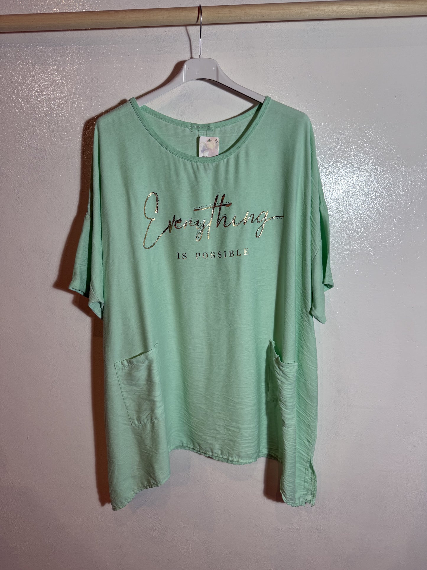 T-Shirt mit Schriftzug Größe 3XL