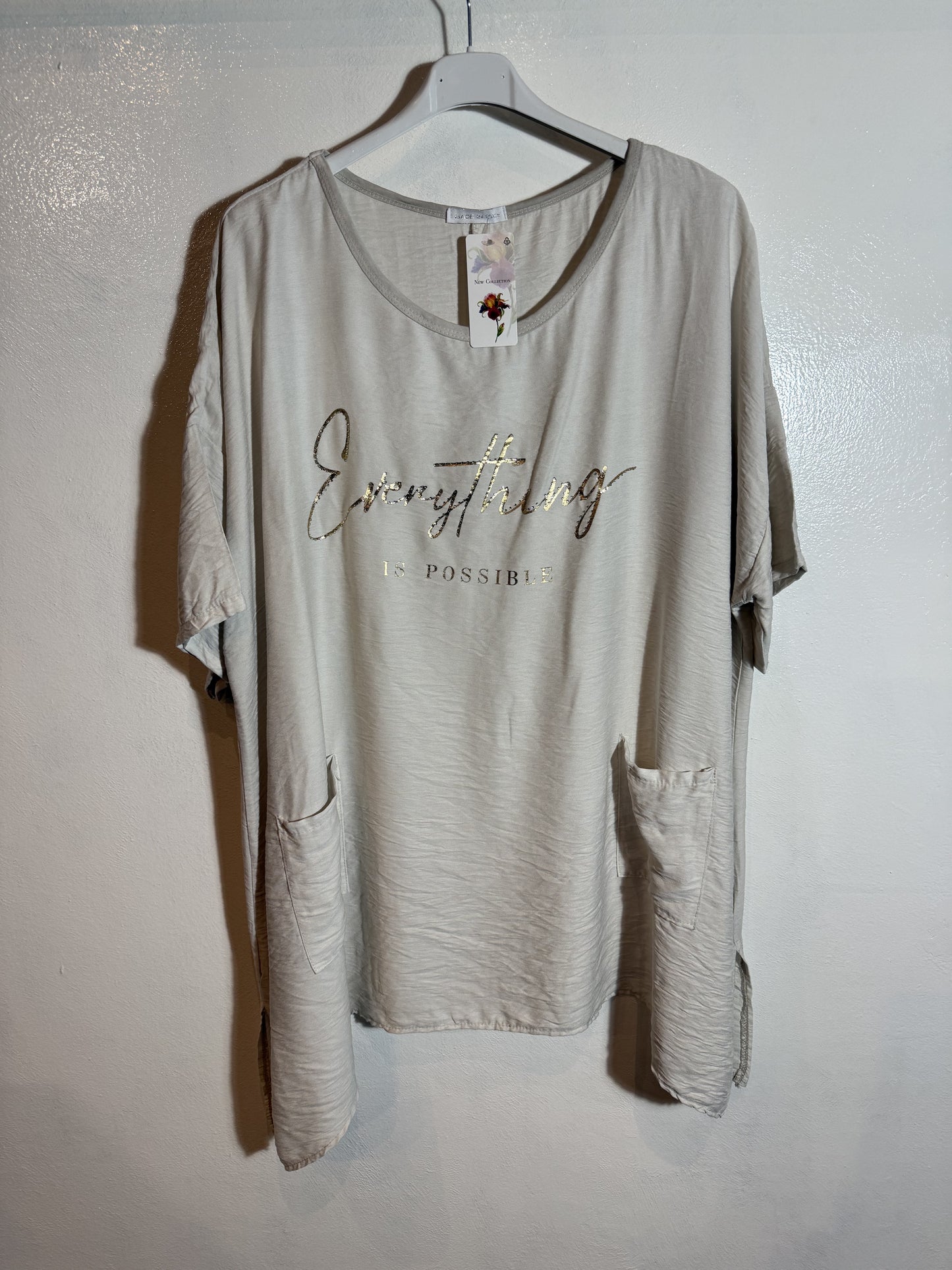T-Shirt mit Schriftzug Größe 3XL