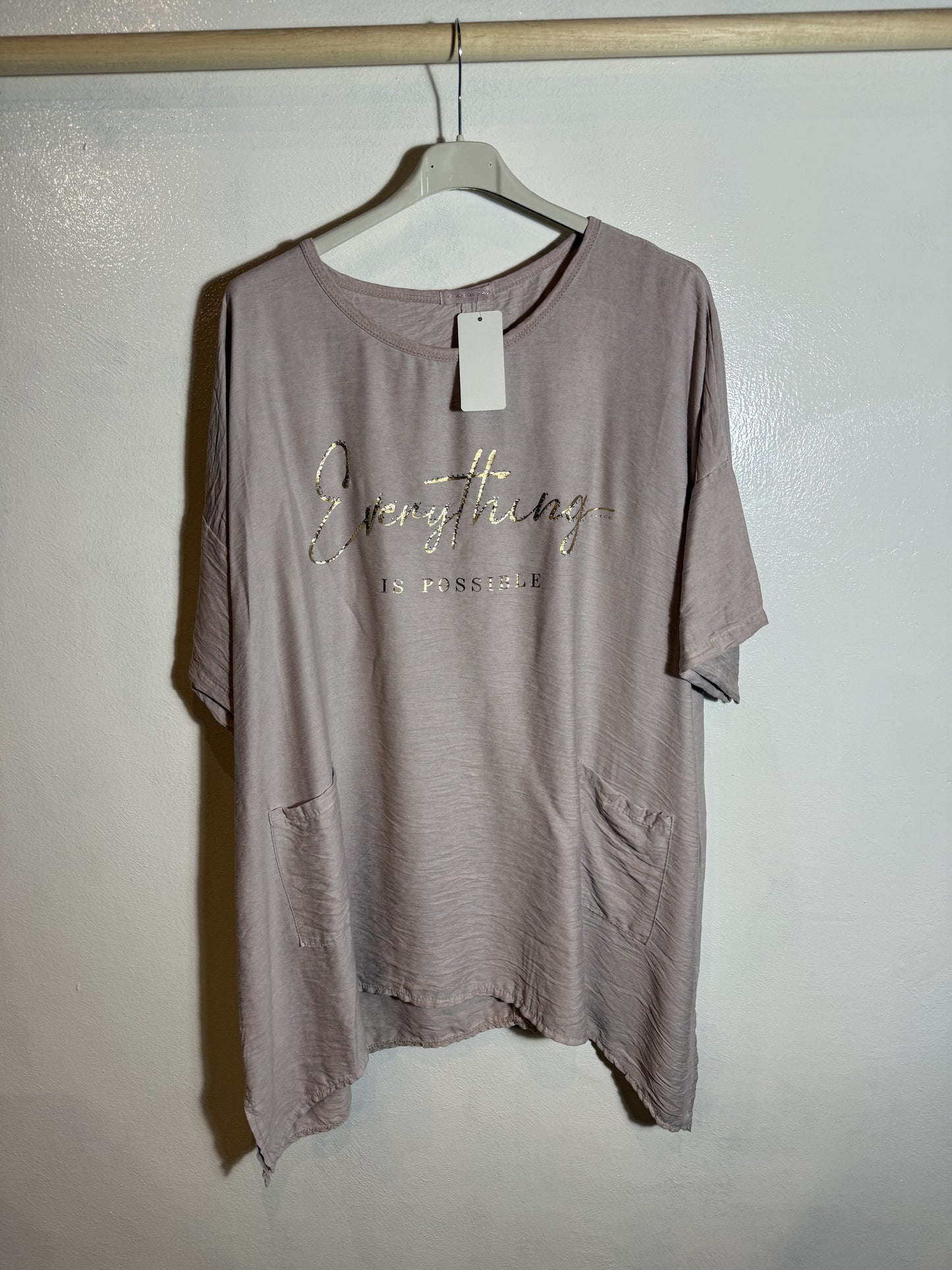 T-Shirt mit Schriftzug Größe 3XL