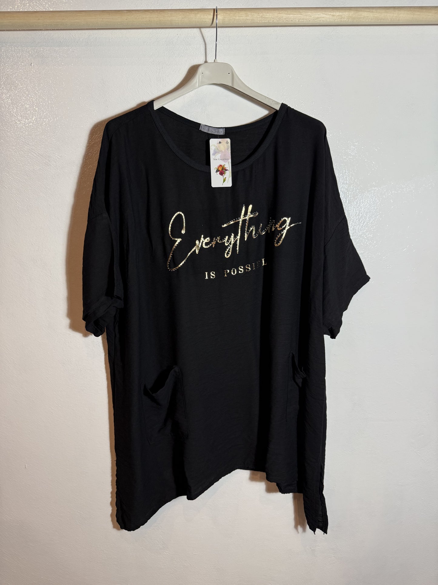 T-Shirt mit Schriftzug Größe 3XL