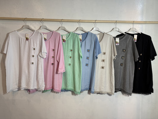 Pullover mit Knöpfen, Größe 2XL
