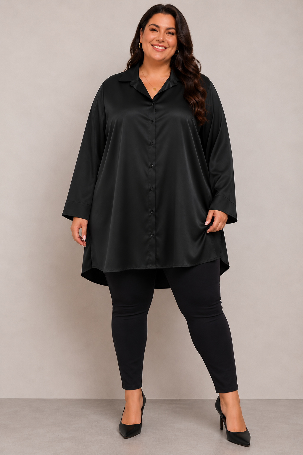 Camicia di raso Tg.5XL