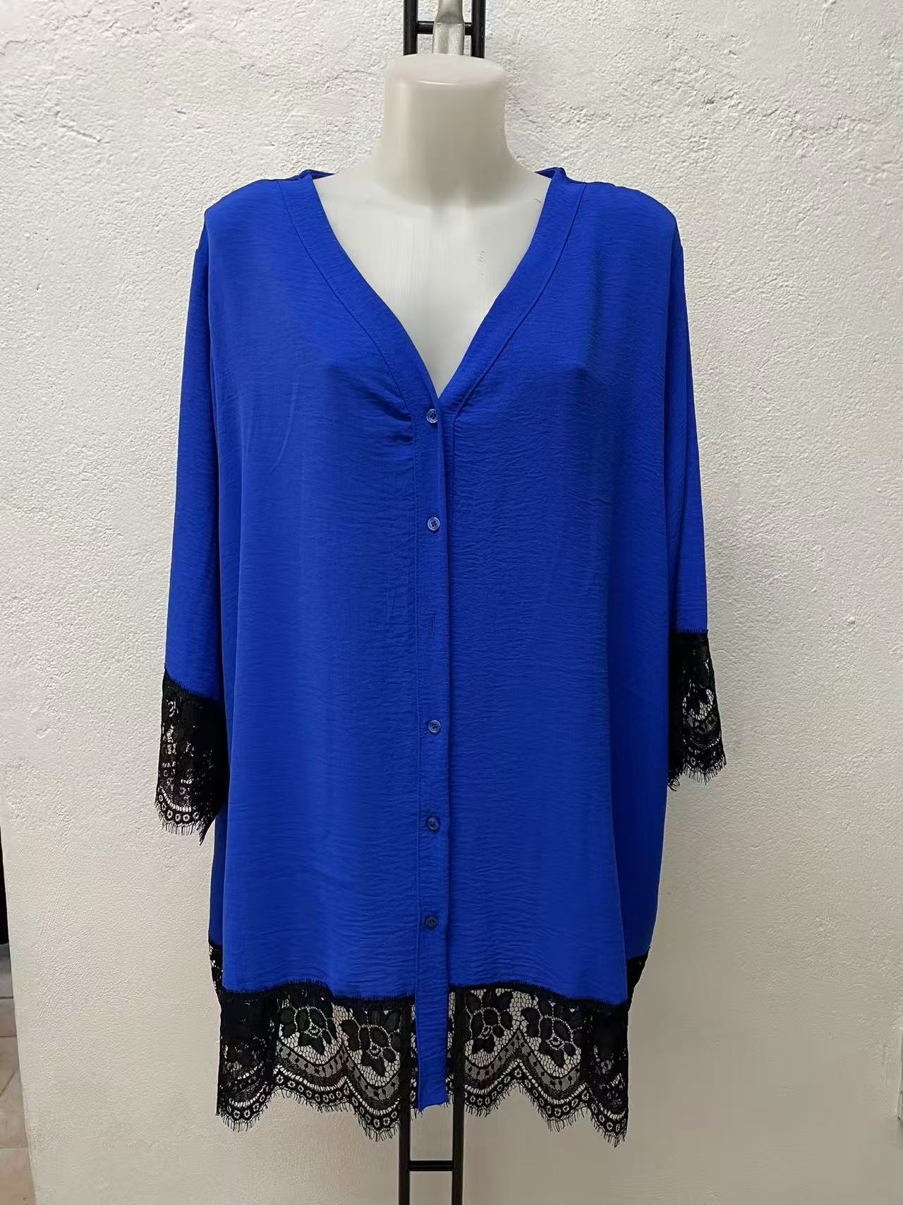 Camicia con pizzo Tg.4XL